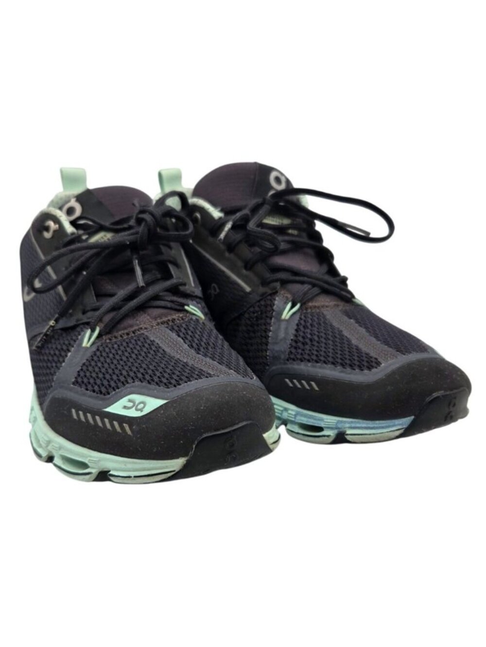 OnCloud Cloudflyer Womens 8 Navy Black Mint Athletic Running Shoes Sneaker READ - Picture 2 of 7